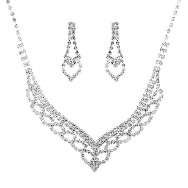 earrings & necklace l81 fashion wedding bridal set chain zircon hollow crystal earring ear pin, Silver
earrings & necklace l81 fashion wedding bridal set chain zircon hollow crystal earring ear pin, Silver