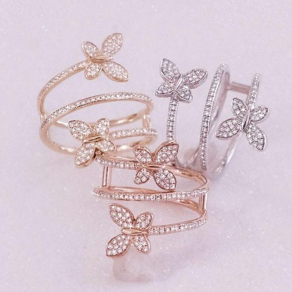 cluster rings butterfly ring gold micro pave white cz sparking bling long multi wrap full finger for women, Golden;silver
cluster rings butterfly ring gold micro pave white cz sparking bling long multi wrap full finger for women, Golden;silver