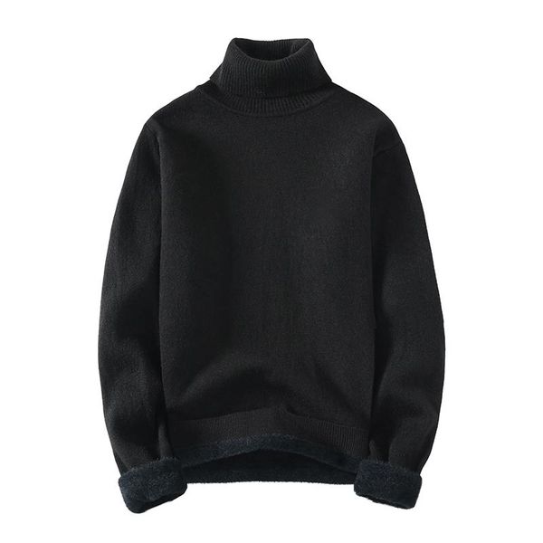 men's sweaters fashion fleece lining turtleneck men high neck winter thickening keep warm soft pullover, White;black
men's sweaters fashion fleece lining turtleneck men high neck winter thickening keep warm soft pullover, White;black