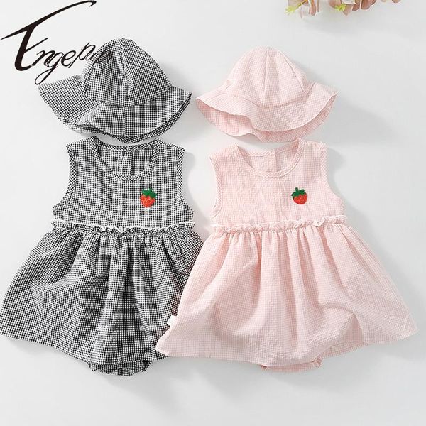 engepapa born baby girls jumpsuit summer infant lattice cotton sleeveless dress romper+hat clothes jumpsuits, Blue
engepapa born baby girls jumpsuit summer infant lattice cotton sleeveless dress romper+hat clothes jumpsuits, Blue