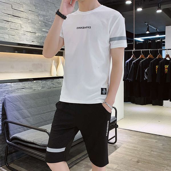 summer men's short tracksuits sleeve t-shirt loose korean casual sports two piece suit youth fashion, Gray
summer men's short tracksuits sleeve t-shirt loose korean casual sports two piece suit youth fashion, Gray