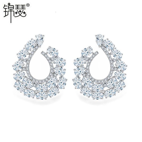 jewelry charm stud lyric steel needle earrings korean version simple style aaa zircon inlay, Golden
jewelry charm stud lyric steel needle earrings korean version simple style aaa zircon inlay, Golden