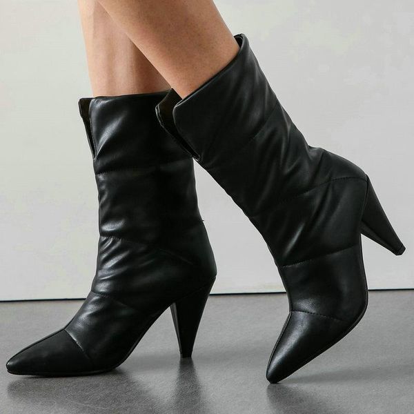 boots fashion women shoes down snow pointed toe square roots ladies winter high european style large size 43, Black
boots fashion women shoes down snow pointed toe square roots ladies winter high european style large size 43, Black