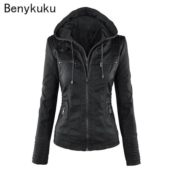 women's leather & faux 2021 autumn winter jackets hooded zipper coats women black pu motorcycle clothes for y2k jacket top
women's leather & faux 2021 autumn winter jackets hooded zipper coats women black pu motorcycle clothes for y2k jacket top
