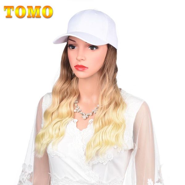 synthetic wigs tomo long wavy baseball wig cap with hair ombre brown color wave hat adjustable for girs, Black
synthetic wigs tomo long wavy baseball wig cap with hair ombre brown color wave hat adjustable for girs, Black