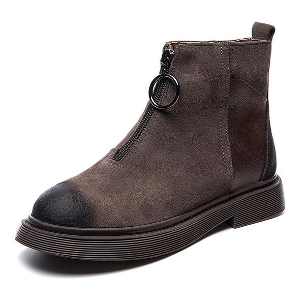 boots 2021 winter short plush warm leather ankle woman low heel front zipper brand fashion ladies motorcycle, Black
boots 2021 winter short plush warm leather ankle woman low heel front zipper brand fashion ladies motorcycle, Black