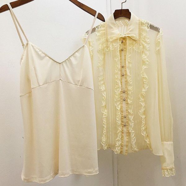 designer 100% silk blouse for women turn-down collar long sleeve single breasted lace pleated lady 2021 women's blouses & shirt, White
designer 100% silk blouse for women turn-down collar long sleeve single breasted lace pleated lady 2021 women's blouses & shirt, White