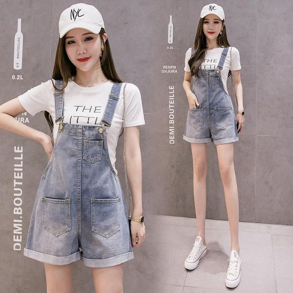 women denim strap shorts 2021 summer loose ladies overalls playsuits vintage harajuku high waist jeans short jumpsuits women's & romper, Black;white
women denim strap shorts 2021 summer loose ladies overalls playsuits vintage harajuku high waist jeans short jumpsuits women's & romper, Black;white