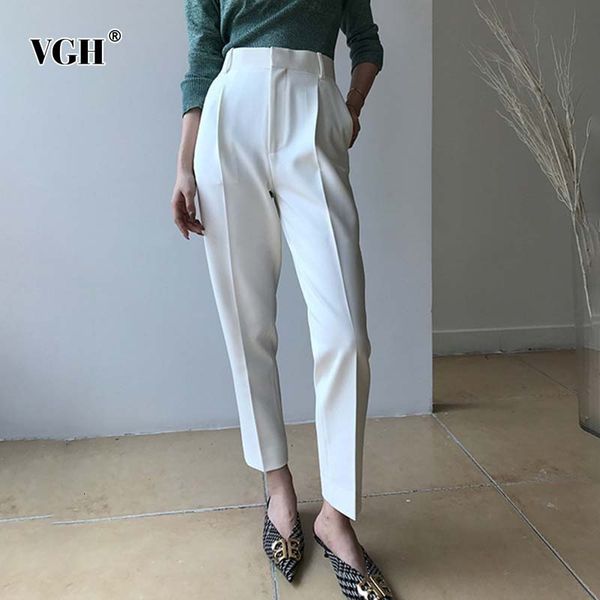 harem women's jeans vgh white pants for women high waist casual solid minimalist straight trousers female fashion clothing autumn j26y, Blue
harem women's jeans vgh white pants for women high waist casual solid minimalist straight trousers female fashion clothing autumn j26y, Blue
