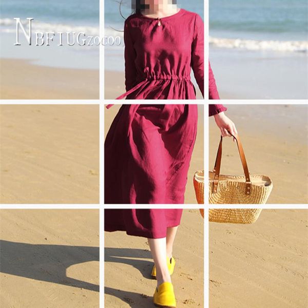 casual dresses 2021 ethnic retro autumn art cotton and linen women dress long sleeve drawstring female, Black;gray
casual dresses 2021 ethnic retro autumn art cotton and linen women dress long sleeve drawstring female, Black;gray