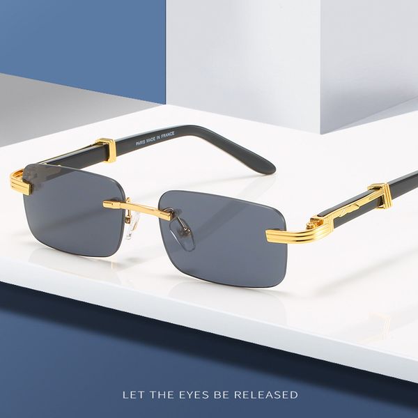 designer sunglasses 2021 men's and women's new sunglasses frameless square sheet spring leg fashion glasses, White;black
designer sunglasses 2021 men's and women's new sunglasses frameless square sheet spring leg fashion glasses, White;black