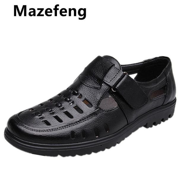 sandals mazefeng leather casual shoes men classic summer outdoor walking sneakers breathable, Black
sandals mazefeng leather casual shoes men classic summer outdoor walking sneakers breathable, Black