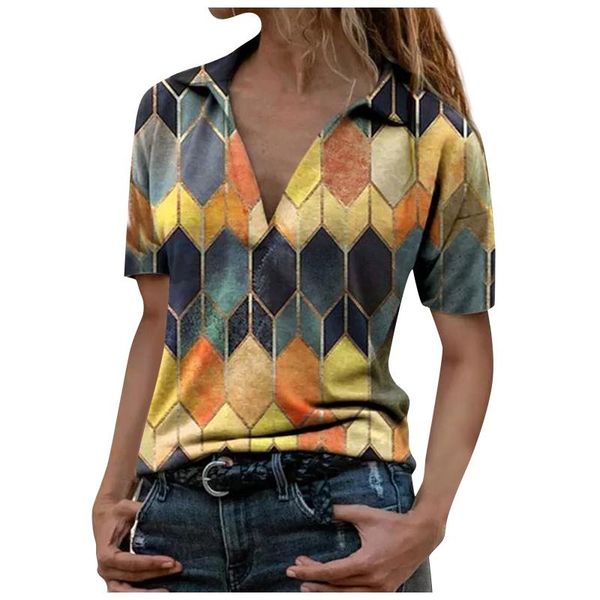 women's t-shirt 3d geometry patchwork for women summer streetwear short sleeve turndown v neck casual shirts woman tee camisetas, White
women's t-shirt 3d geometry patchwork for women summer streetwear short sleeve turndown v neck casual shirts woman tee camisetas, White