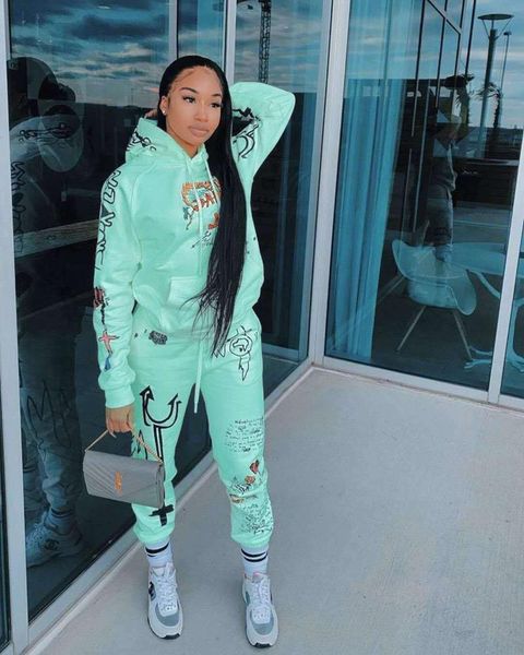 women's tracksuits hip hop casual two pieces set letter print hoodie sweatshirt and sweatpants sportsuit women streetwear activewear ma, Gray
women's tracksuits hip hop casual two pieces set letter print hoodie sweatshirt and sweatpants sportsuit women streetwear activewear ma, Gray