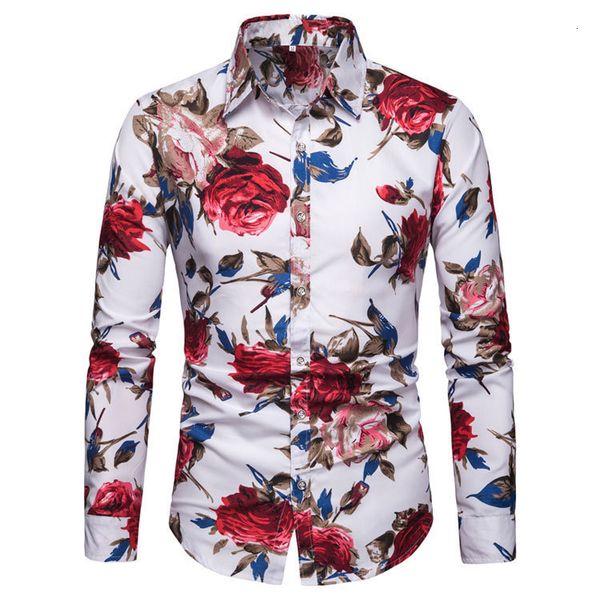 new 2021 slim fit men's oversize long sleeve floral shirt fashion casual, White;black
new 2021 slim fit men's oversize long sleeve floral shirt fashion casual, White;black