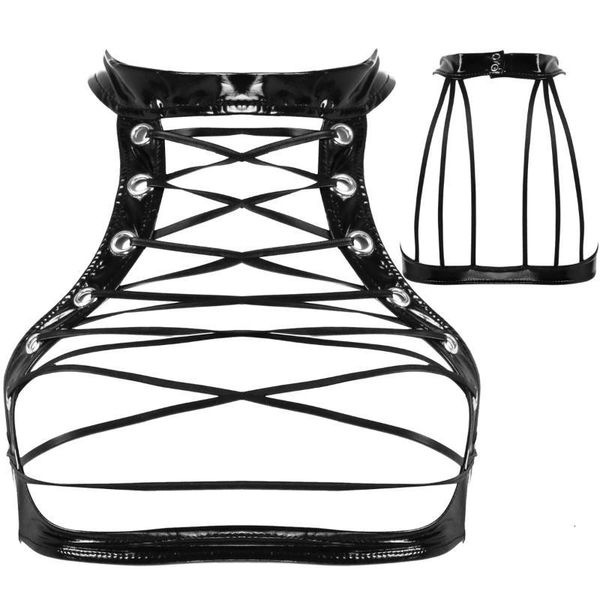 Bras Sets Womens Wetlook Clubwear Pole Party Crop Top Leather Lingerie Vest Tops Sleeveless Hollow Out Crisscross Lace Up Harness Bra PD0E, Red;black
Bras Sets Womens Wetlook Clubwear Pole Party Crop Top Leather Lingerie Vest Tops Sleeveless Hollow Out Crisscross Lace Up Harness Bra PD0E, Red;black