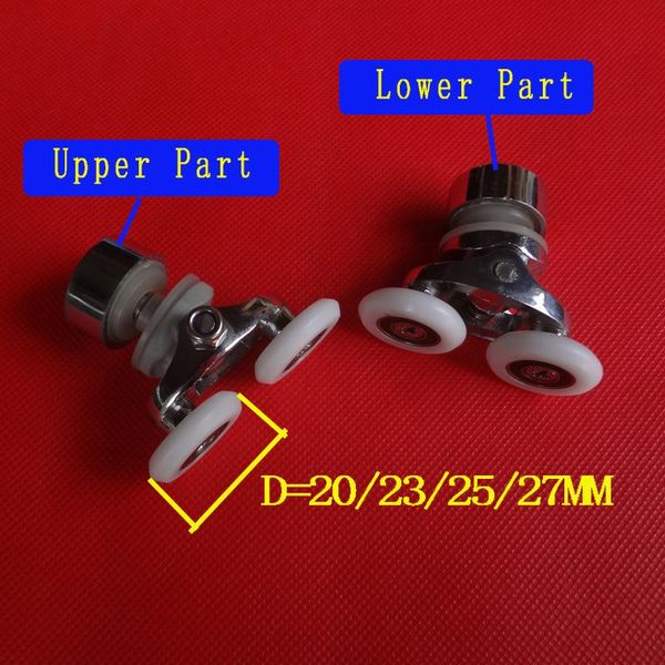 zinc alloy double shower room glass door rollers/wheels/pulley/runners diameter 20mm/23mm/25mm/27mm 8pcs/lot other hardware
zinc alloy double shower room glass door rollers/wheels/pulley/runners diameter 20mm/23mm/25mm/27mm 8pcs/lot other hardware