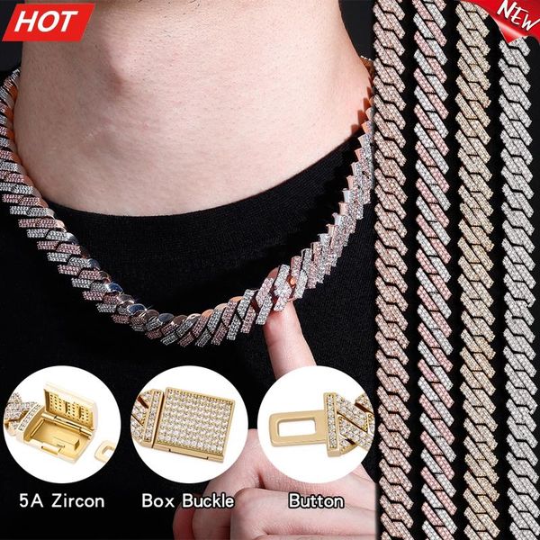 chains 12mm/14mm iced micro pave cubic zirconia cuban chain necklace with box clasp hop fashion jewelry gift men women, Silver
chains 12mm/14mm iced micro pave cubic zirconia cuban chain necklace with box clasp hop fashion jewelry gift men women, Silver