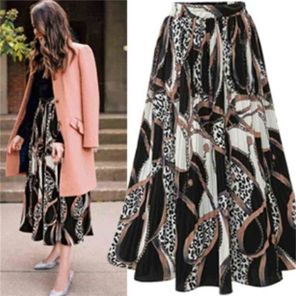 european and american style floral chiffon folded skirt mid-length print large swing 210525, Black
european and american style floral chiffon folded skirt mid-length print large swing 210525, Black
