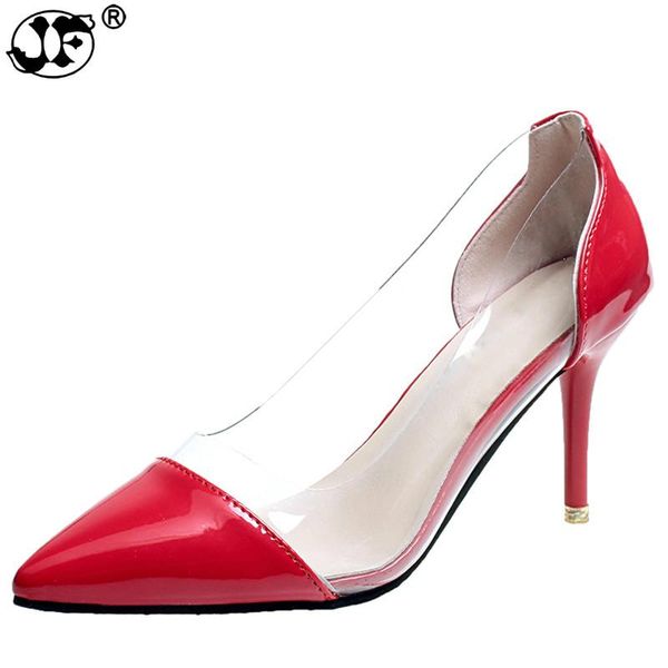 dress shoes women pumps 2021 spring transparent 8cm high thin heels pointed toe slip-on wedding party for lady size 35--39722, Black
dress shoes women pumps 2021 spring transparent 8cm high thin heels pointed toe slip-on wedding party for lady size 35--39722, Black