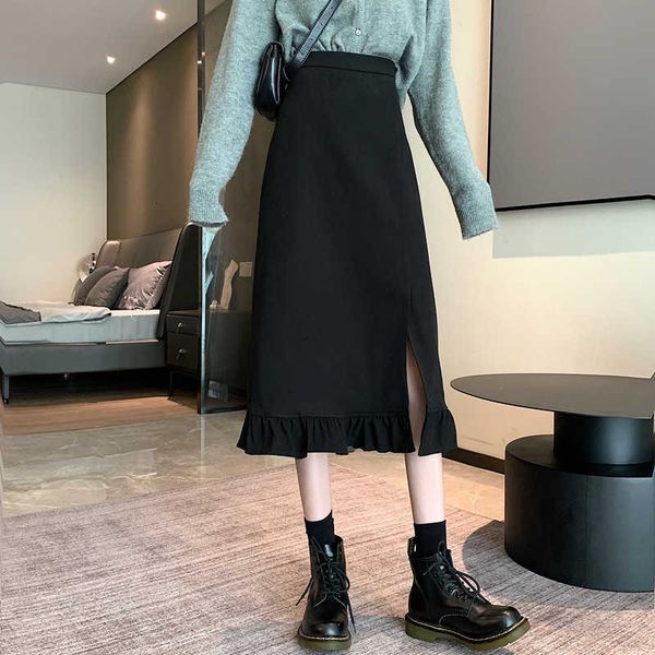 skirts elegant office lady black skirt women mermaid vintage split casual bodycon high waist ruffles female midi gqhb
skirts elegant office lady black skirt women mermaid vintage split casual bodycon high waist ruffles female midi gqhb