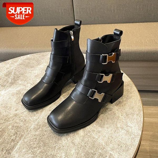 black martin boots women's autumn square head thick heel metal buckle side zipper short women #cp28
black martin boots women's autumn square head thick heel metal buckle side zipper short women #cp28