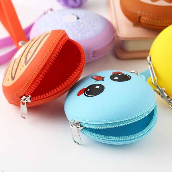 small round pocket zipper earphone holder organizer bag donuts silicone circle cute coin purse, Red;black
small round pocket zipper earphone holder organizer bag donuts silicone circle cute coin purse, Red;black