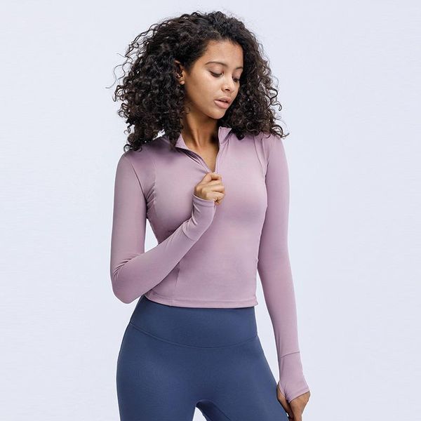 yoga outfit long sleeve sports jacket women zip fitness shirt gym activewear running coats workout clothes woman t-shirts
yoga outfit long sleeve sports jacket women zip fitness shirt gym activewear running coats workout clothes woman t-shirts