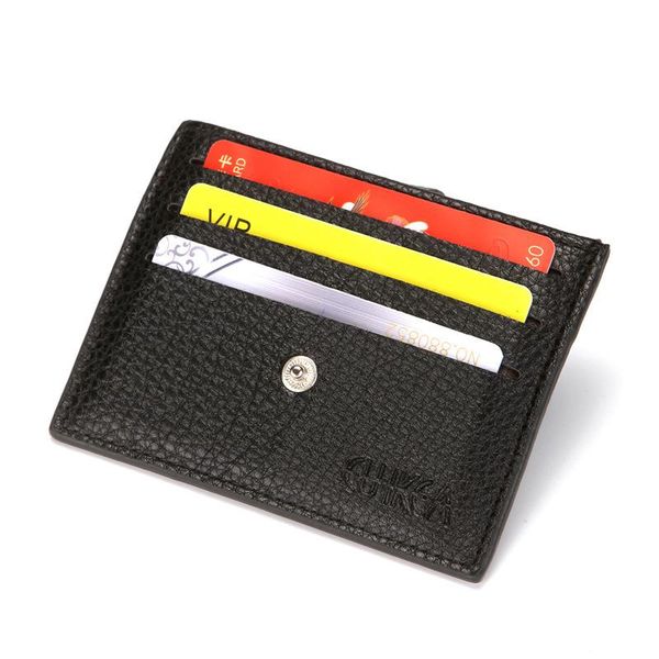 card holders practical men's pu holder multiple positions solid color buckle small purse nice lychee pattern coin, Brown;gray
card holders practical men's pu holder multiple positions solid color buckle small purse nice lychee pattern coin, Brown;gray