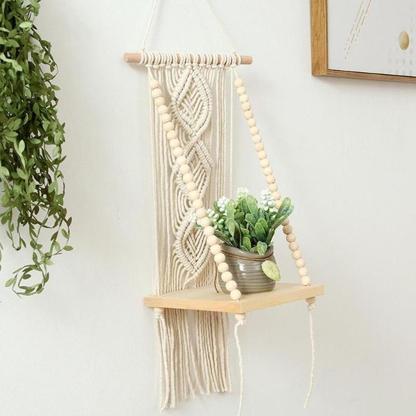 decorative objects & figurines boho wall hanging shelf diy handmade woven tapestry cotton rope plant pictures book hanger decor
decorative objects & figurines boho wall hanging shelf diy handmade woven tapestry cotton rope plant pictures book hanger decor