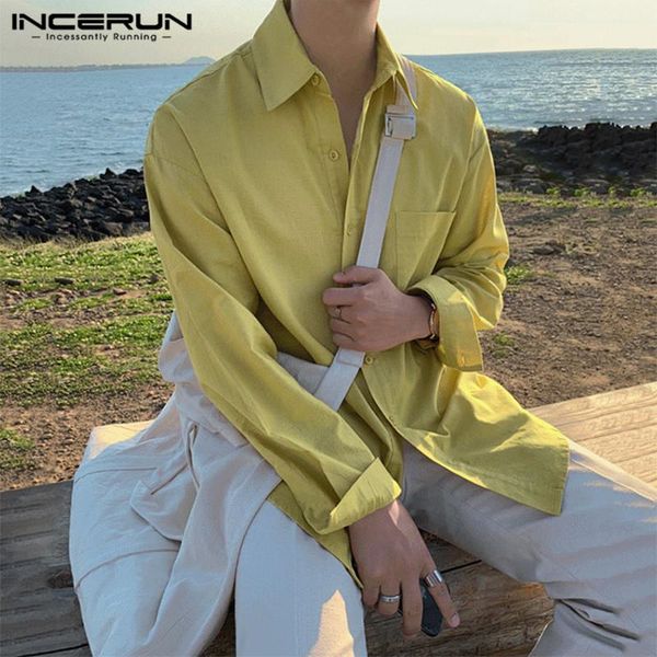 men solid color shirt brand lapel long sleeve korean chic blouse streetwear button fashion shirts casual camisas men's, White;black
men solid color shirt brand lapel long sleeve korean chic blouse streetwear button fashion shirts casual camisas men's, White;black