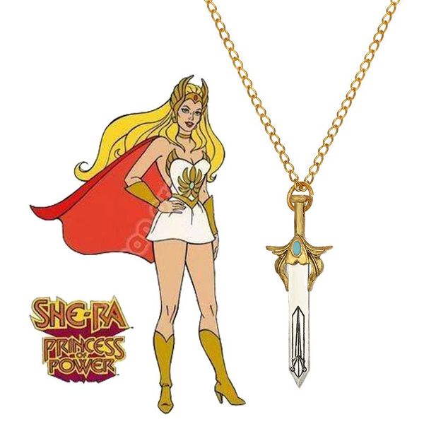 pendant necklaces badge sword necklace anime she-ra: princess of power choker jewelry woman cosplay trinket party accessory, Silver
pendant necklaces badge sword necklace anime she-ra: princess of power choker jewelry woman cosplay trinket party accessory, Silver