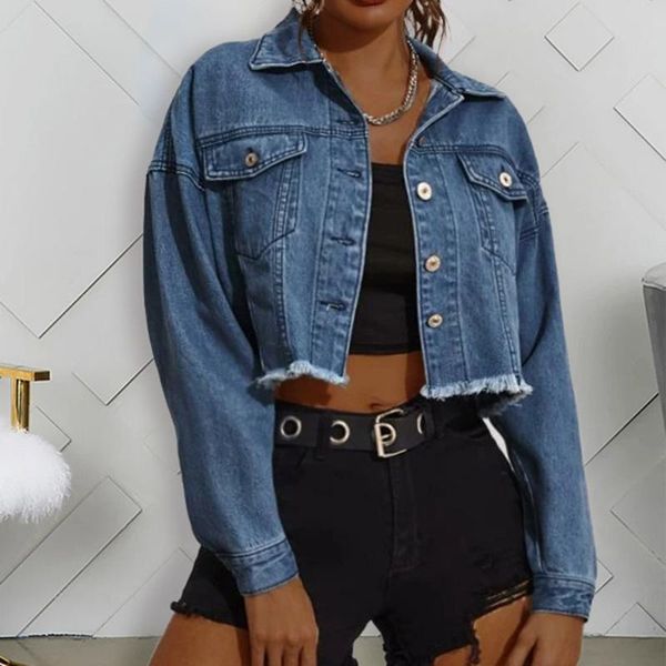 women's jackets unique denim jacket women 2021 fashion chic hole short korean street casual ladies back split tassels coat, Black;brown
women's jackets unique denim jacket women 2021 fashion chic hole short korean street casual ladies back split tassels coat, Black;brown
