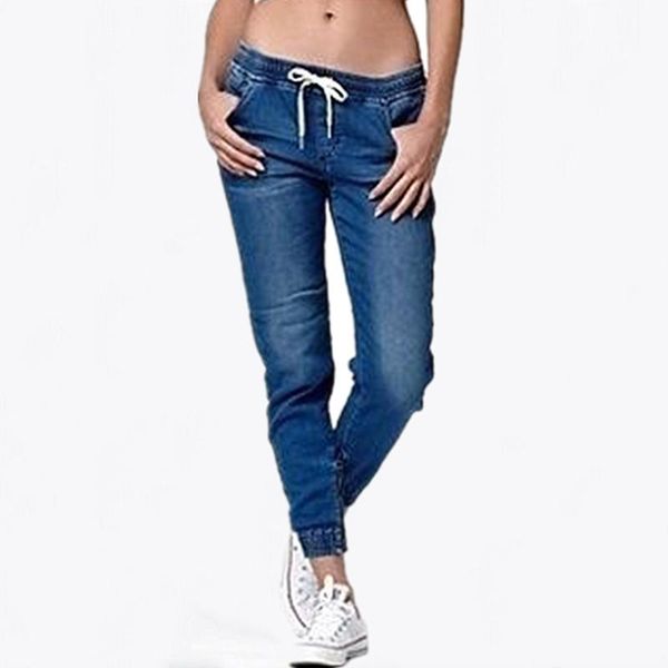 women's jeans 2021 summer casual stretch high waist with elastic plus size trousers, Blue
women's jeans 2021 summer casual stretch high waist with elastic plus size trousers, Blue