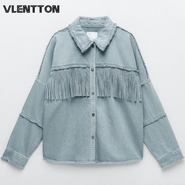 women's jackets spring autumn women frayed with fringe denim jacket vintage long sleeve jeans coat female tassel outerwear chic, Black;brown
women's jackets spring autumn women frayed with fringe denim jacket vintage long sleeve jeans coat female tassel outerwear chic, Black;brown
