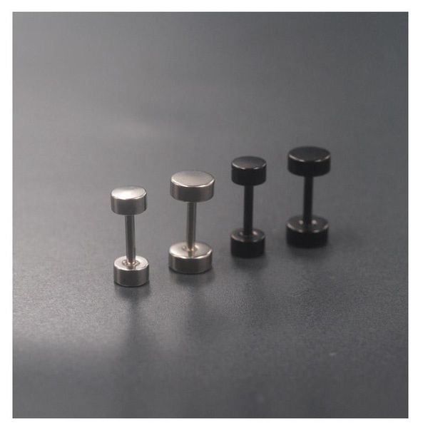 1pair men punk style stainless steel stud earrings screw on ear jewelry rock gothic piercing 4/6/8/10/mm dangle & chandelier, Silver
1pair men punk style stainless steel stud earrings screw on ear jewelry rock gothic piercing 4/6/8/10/mm dangle & chandelier, Silver
