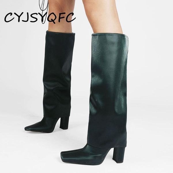 boots cyjsyqfc elegant silk women knee high square toe turned over edge heels lady slip on inside short plush, Black
boots cyjsyqfc elegant silk women knee high square toe turned over edge heels lady slip on inside short plush, Black