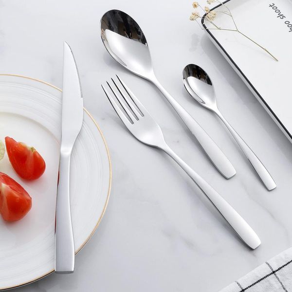 pcs set simple dinnerware dinner stainless steel cutlery knives forks coffee classic family tableware sets
pcs set simple dinnerware dinner stainless steel cutlery knives forks coffee classic family tableware sets