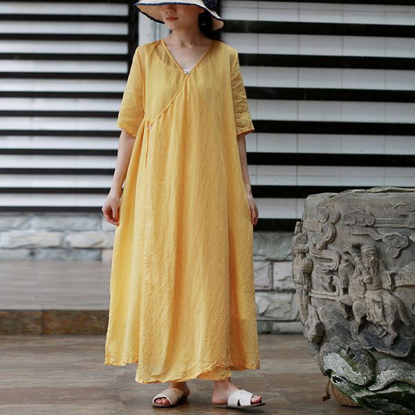 johnature fashion style casual v-neck solid women dress summer loose embroidery half sleeve long female dress 210521, Black;gray
johnature fashion style casual v-neck solid women dress summer loose embroidery half sleeve long female dress 210521, Black;gray