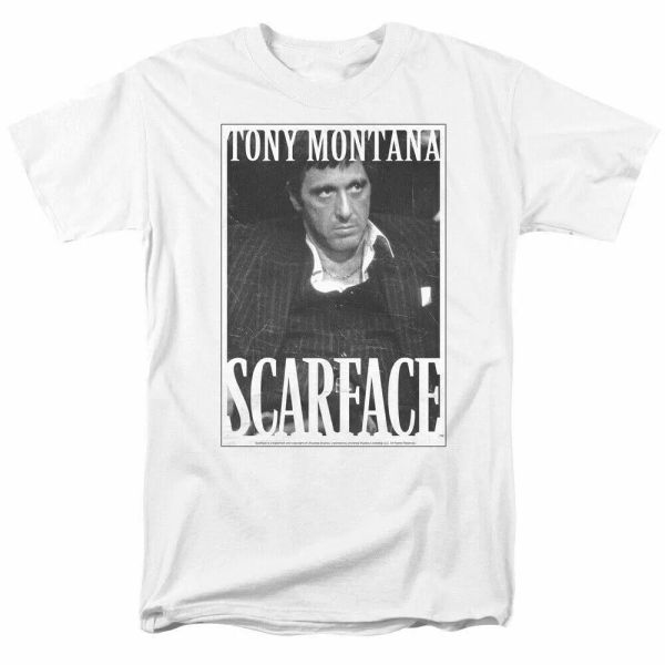 scarface business face t shirt licensed gangster movie tony montana retro white, White;black
scarface business face t shirt licensed gangster movie tony montana retro white, White;black