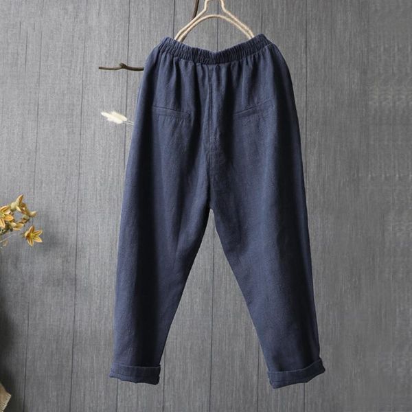 women's pants & capris solid cotton linen elastic waist loose casual harem trousers, Black;white
women's pants & capris solid cotton linen elastic waist loose casual harem trousers, Black;white