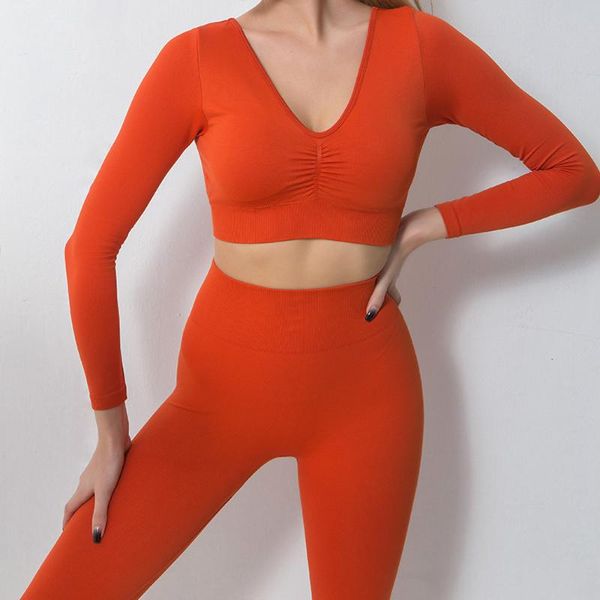 yoga outfit 2 piece sets womens outfits set seamless gym clothes sport long sleeve +hight waist leggings suit women workout suits
yoga outfit 2 piece sets womens outfits set seamless gym clothes sport long sleeve +hight waist leggings suit women workout suits