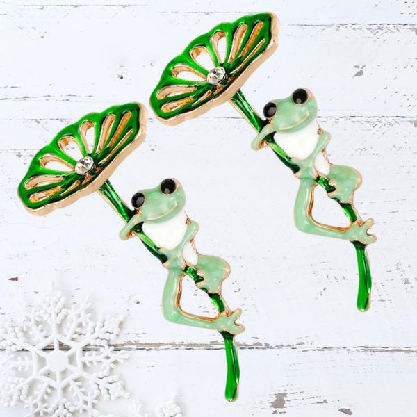 pins, brooches 2pcs novel lotus leaf frogs shaped breastpin cloth accessory for wedding party, Gray
pins, brooches 2pcs novel lotus leaf frogs shaped breastpin cloth accessory for wedding party, Gray