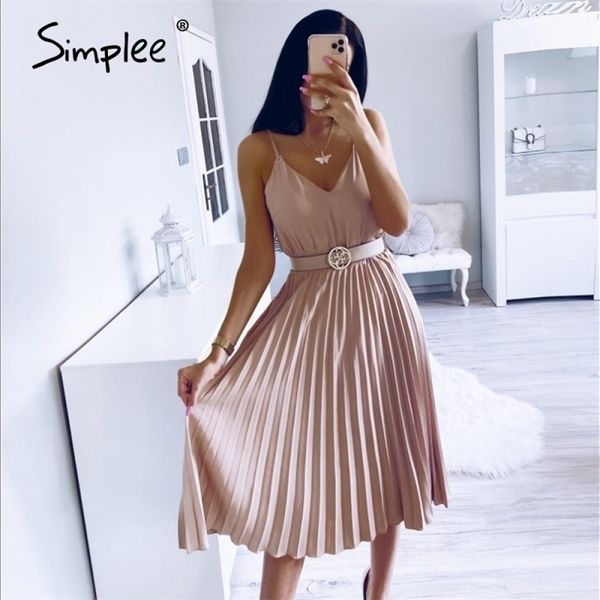 simplee v-neck women party dress elegant spaghetti strap female pleated office dress solid female pink midi summer dresses 210329, Black;gray
simplee v-neck women party dress elegant spaghetti strap female pleated office dress solid female pink midi summer dresses 210329, Black;gray