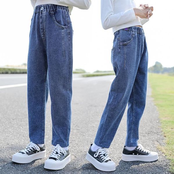 girls jeans 2021 fashion loose casual pants for children's trousers 6 8 10 12 years teens student kids clothes, Blue
girls jeans 2021 fashion loose casual pants for children's trousers 6 8 10 12 years teens student kids clothes, Blue