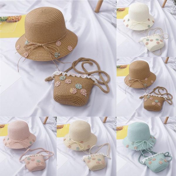 wide brim hats 2021 child summer straw sun hat 2-8y female baby girls matching bag korean shade flower pot beach, Blue;gray
wide brim hats 2021 child summer straw sun hat 2-8y female baby girls matching bag korean shade flower pot beach, Blue;gray