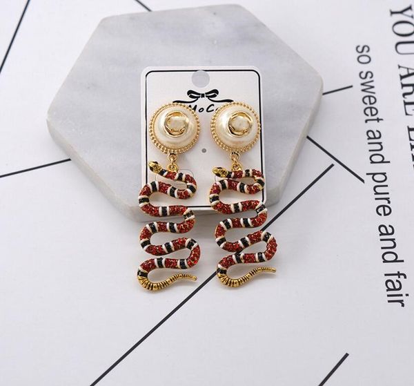 2022 snake pearl pendant earrings baroque retro fashion wild temperament earrings female fast delivery, Golden;silver
2022 snake pearl pendant earrings baroque retro fashion wild temperament earrings female fast delivery, Golden;silver