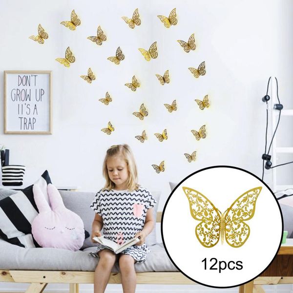 disposable gloves 12pcs fashion home decoration hollow 3d three-dimensional stereo butterfly wall stickers festival party scene layout
disposable gloves 12pcs fashion home decoration hollow 3d three-dimensional stereo butterfly wall stickers festival party scene layout