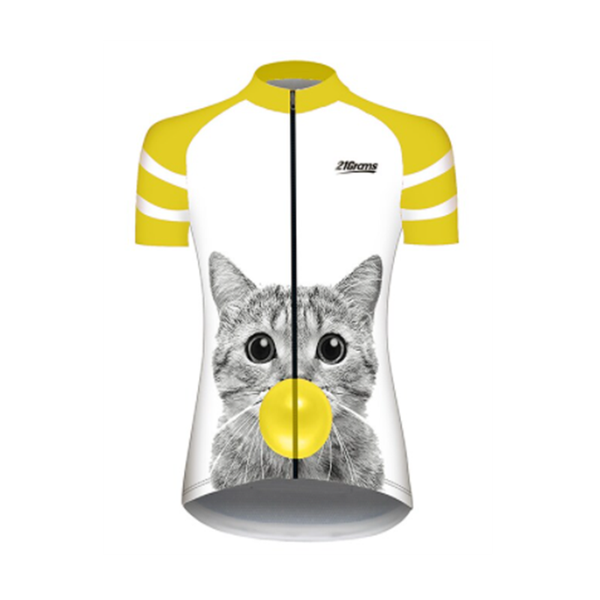racing jackets summer short-sleeved women's cycling clothes cute cat animal bike breathable t-shirt quick-drying mountain sports top, Black;red
racing jackets summer short-sleeved women's cycling clothes cute cat animal bike breathable t-shirt quick-drying mountain sports top, Black;red