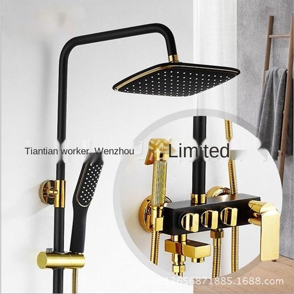 bathroom black ancient rain shower set nordic four-speed bidet nozzle household multifunctional copper faucet sets
bathroom black ancient rain shower set nordic four-speed bidet nozzle household multifunctional copper faucet sets